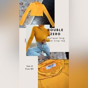 Cropped long sleeve turtle neck!